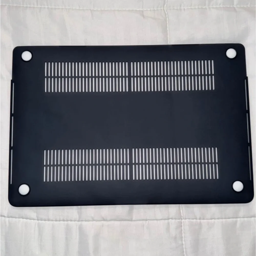 Black Marble Laptop Case with Keyboard Cover